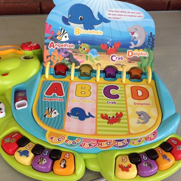 VTech Touch and Teach Sea Turtle Interactive Learning Book - Picture 5 of 12